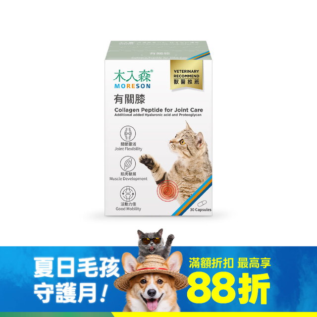 木入森 貓咪有關膝 30顆｜貓咪關節保健食品【短效期買1送1】